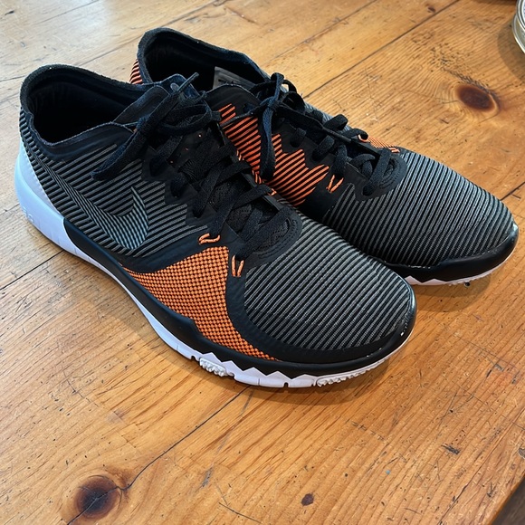 Nike Free Trainer 3.0 V4 Tumbled Grey Total Orange - Picture 11 of 12